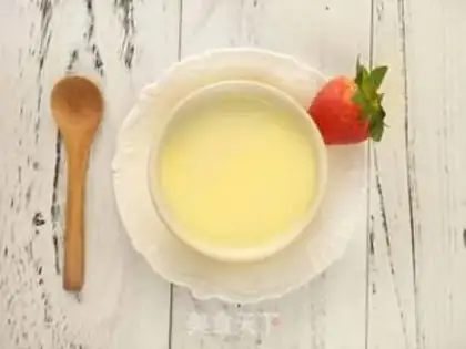 Make Orange milk pudding step 5