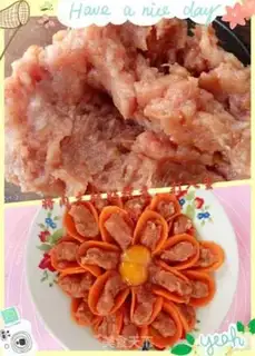 Make Carrot meat and eggs step 2