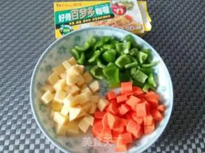 Make Curry pasta step 0