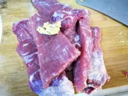 Make Torn beef step 1