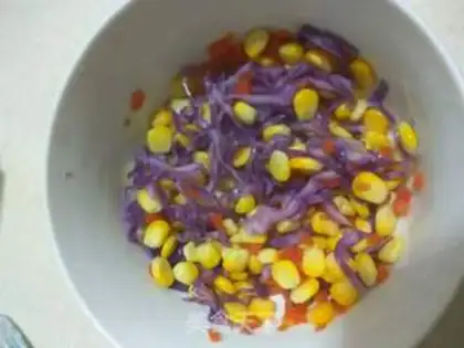Make The tuna shrimp-coloured rice step 6