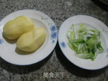 Make Potatoes onions step 0