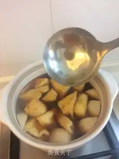 Make Round radish sauce soup step 3