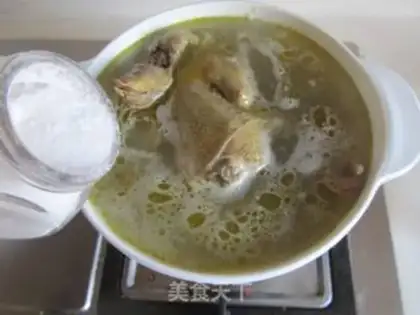 Make ♪ The pigeon fan soup ♪ step 7