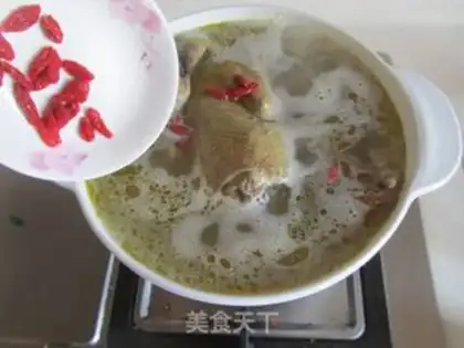 Make ♪ The pigeon fan soup ♪ step 8