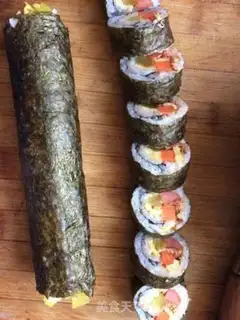 Make Sushi rolls step 4