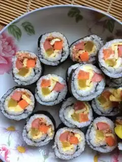 Make Sushi rolls step 6