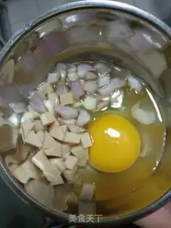 Make Ham egg burrito step 1