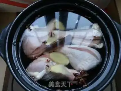 Make The fragrance hand tore the chicken step 1