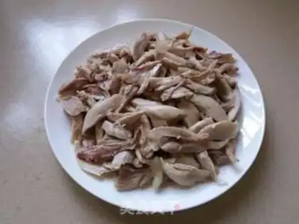 Make The fragrance hand tore the chicken step 3