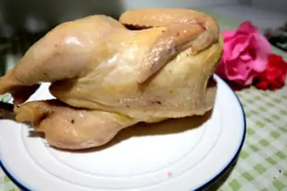Make A saline chicken step 9