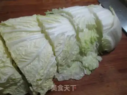 Make Soybean mushroom cabbage step 1