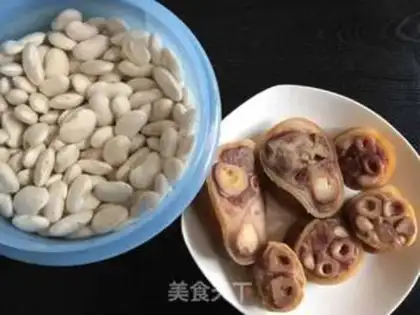 Make White bean stew for money leg step 3