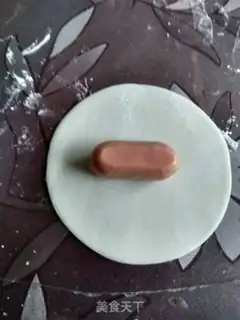 Make Candy sausage dumplings step 1