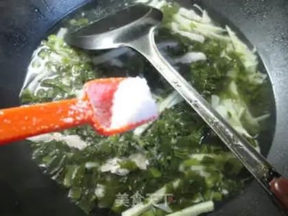 Make Five bouquets of snow soup step 5