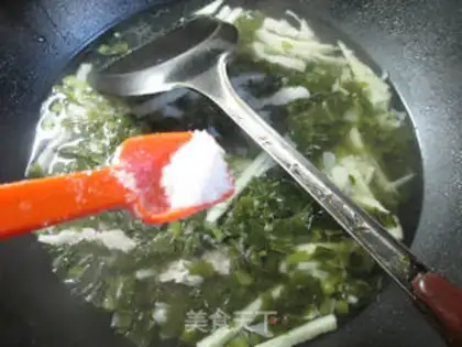 Make Five bouquets of snow soup step 6