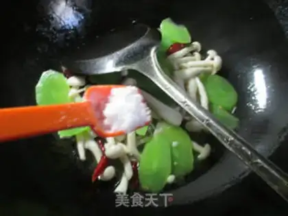 Make White mushrooms step 6