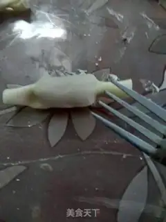 Make Candy sausage dumplings step 5