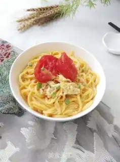 Make Potato egg pumpkin noodles step 11