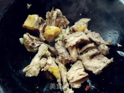 Make Chicken stew mushrooms step 3