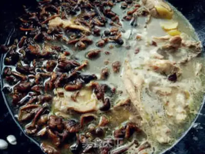 Make Chicken stew mushrooms step 5