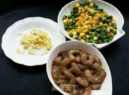 Make Shrimp green corn step 0