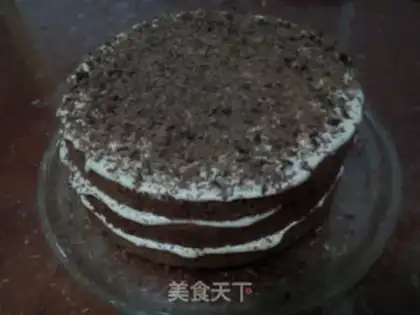 Make A mocha twilight cake step 20