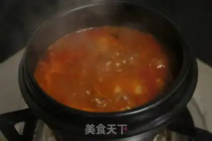 Make Korean pickle tofu soup step 7