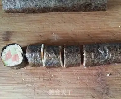 Make Bread ham sushi step 7