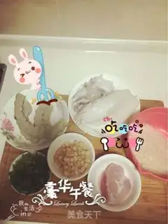 Make Seafood porridge step 1