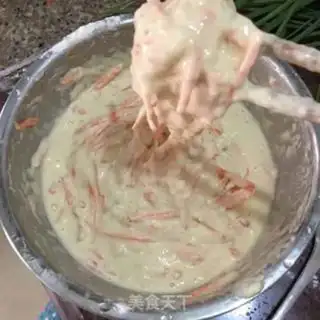 Make Carrot egg waffles step 1