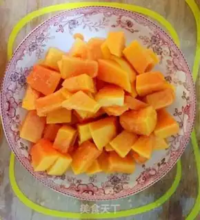 Make A papaya milk red date step 3