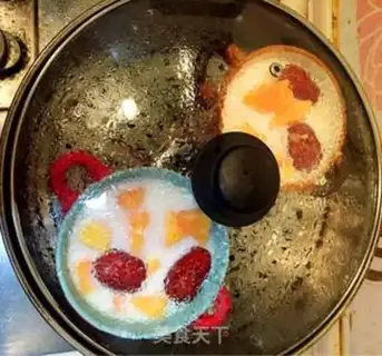 Make A papaya milk red date step 5