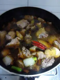 Make Chicken stew mushrooms step 4