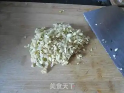 Make Garlic fan spinach step 2