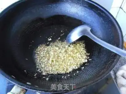Make Garlic fan spinach step 7