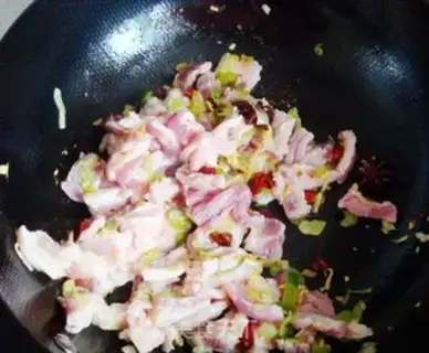 Make Bean horned noodles step 4