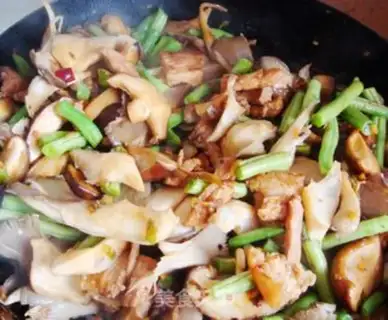 Make Bean horned noodles step 6