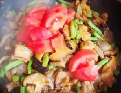 Make Bean horned noodles step 7