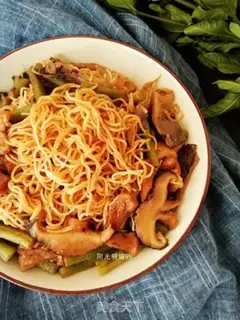 Make Bean horned noodles step 11