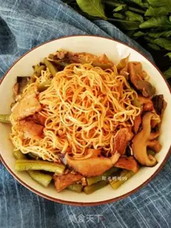 Make Bean horned noodles step 13