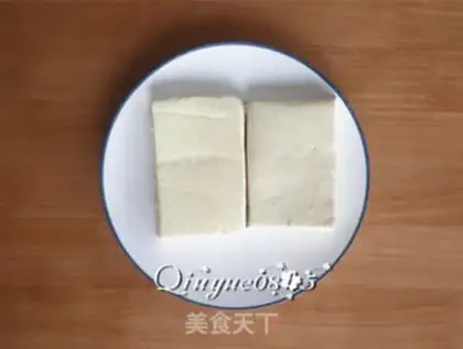 Make Shrimp tofu step 1