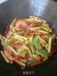 Make Spicy shrimp step 3