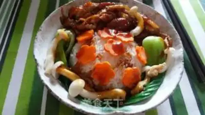 Make Burn chicken rice step 4