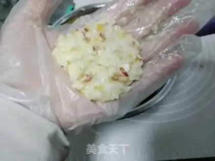 Make Peanut meat and rice step 3