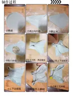 Make Butterfly dumplings step 3