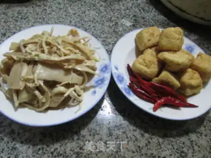 Make The tofu is burning water step 0