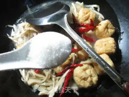 Make The tofu is burning water step 6