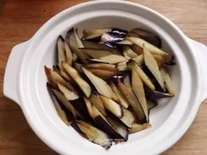 Make Salt fish eggplant step 5