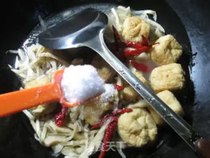 Make The tofu is burning water step 7